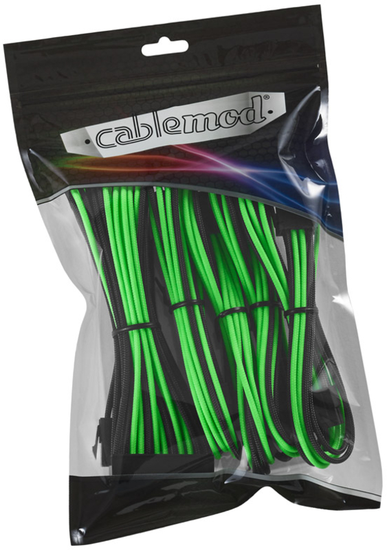 CableMod - Kit de Expansión CableMod Classic ModMesh - 8+6 Series - Negro / Verde