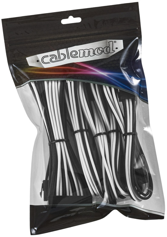 CableMod - Kit de Expansión CableMod Classic ModMesh - 8+6 Series - Negro / Blanco