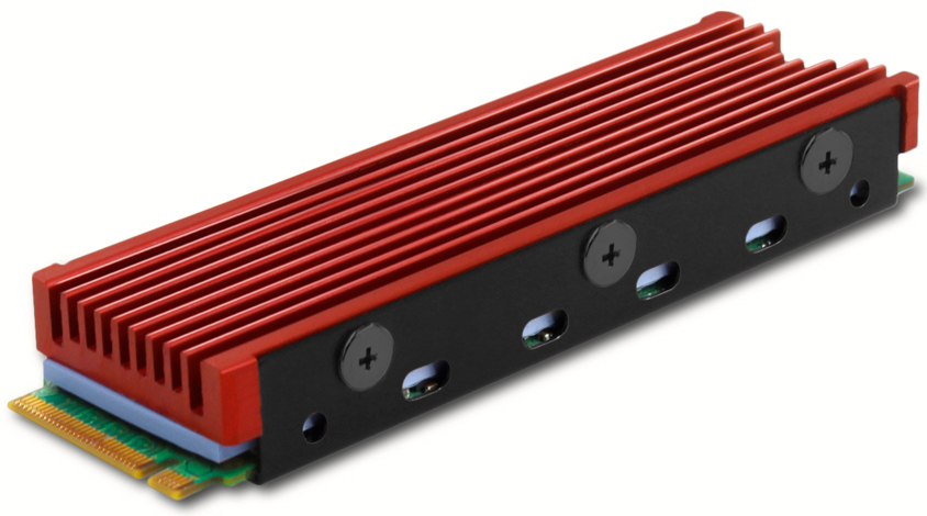 Disipador CLR-M2 para M.2 2280 SSD Rojo