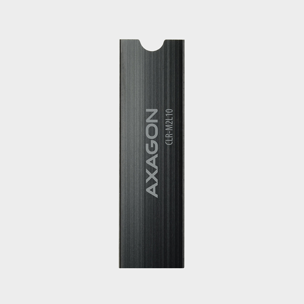 AXAGON - Dissipador Pasivo AXAGON CLR-M2L10 - M.2 SSD, 80mm SSD, ALU, silicone thermal pads, height 10mm