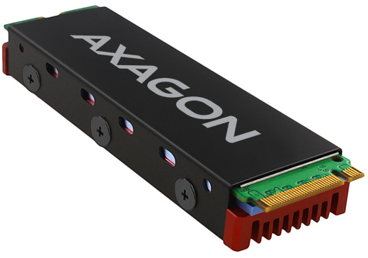 AXAGON - Disipador CLR-M2 para M.2 2280 SSD Rojo