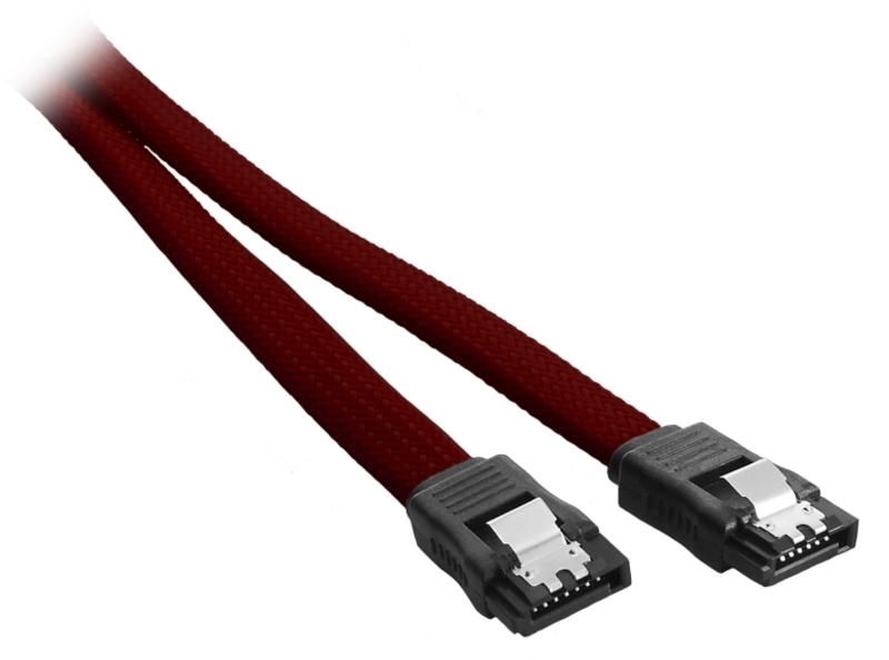 Cable SATA III CableMod ModMesh 60cm Rojo Sangre