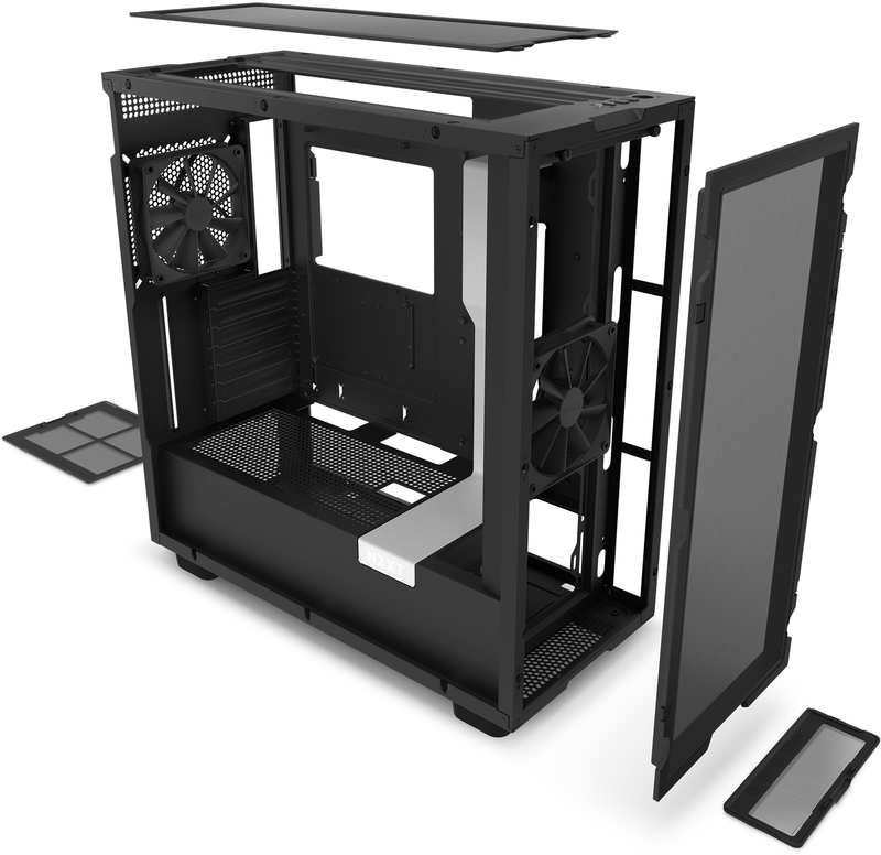 NZXT - Torre ATX NZXT H7 Flow Negro Cristal Templado