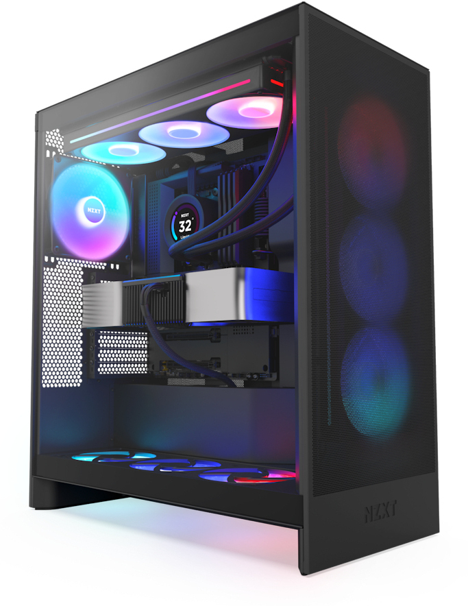 NZXT - Torre ATX NZXT H7 Flow RGB (2024) All Bllack Vidro Temperado