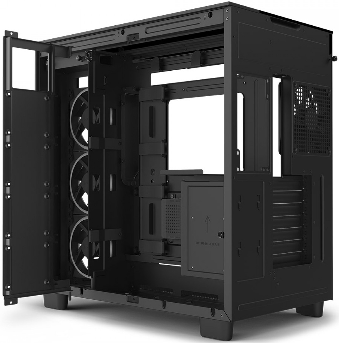 NZXT - Torre ATX NZXT H9 Elite Negro Cristal Templado