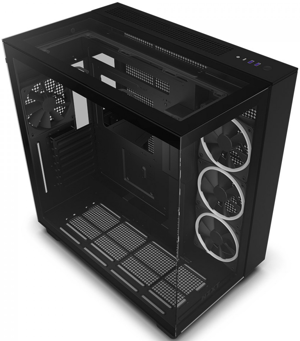 NZXT - Torre ATX NZXT H9 Elite Negro Cristal Templado