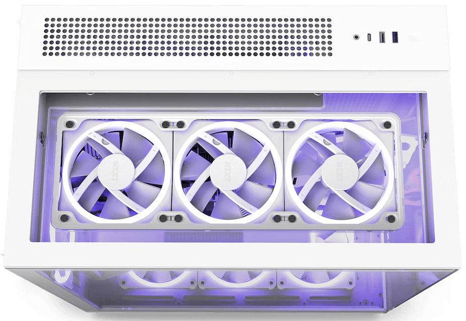 NZXT - Torre ATX NZXT H9 Elite Branca Cristal Templado