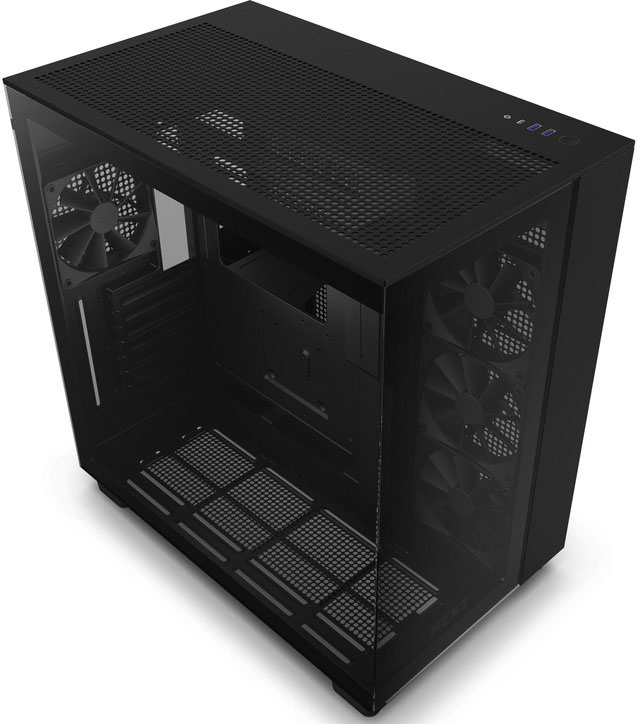 NZXT - Torre ATX NZXT H9 Flow Negro Cristal Templado