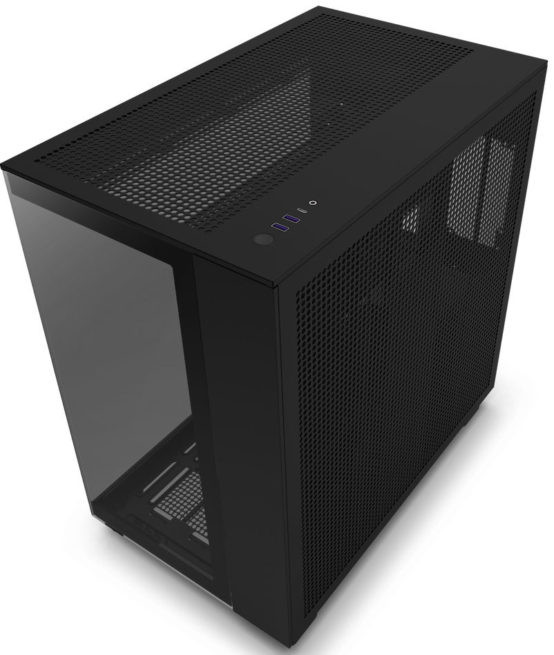 NZXT - Torre ATX NZXT H9 Flow Negro Cristal Templado