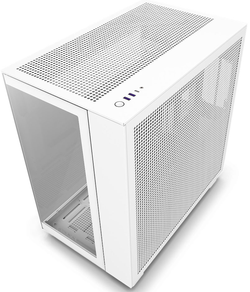 NZXT - Torre ATX NZXT H9 Flow Branca Cristal Templado