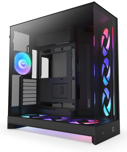 Picture of Picture of Torre E-ATX NZXT H9 Flow RGB+ Negra (2025) Cristal Templado