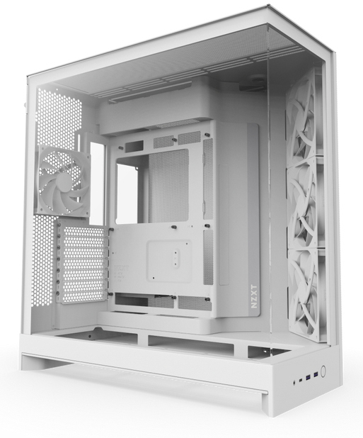 Picture of Picture of Torre E-ATX NZXT H9 Flow Blanca (2025) Cristal Templado