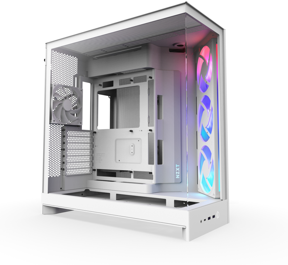 Picture of Picture of Caixa E-ATX NZXT H9 Flow RGB Blanca (2025) Cristal Templado