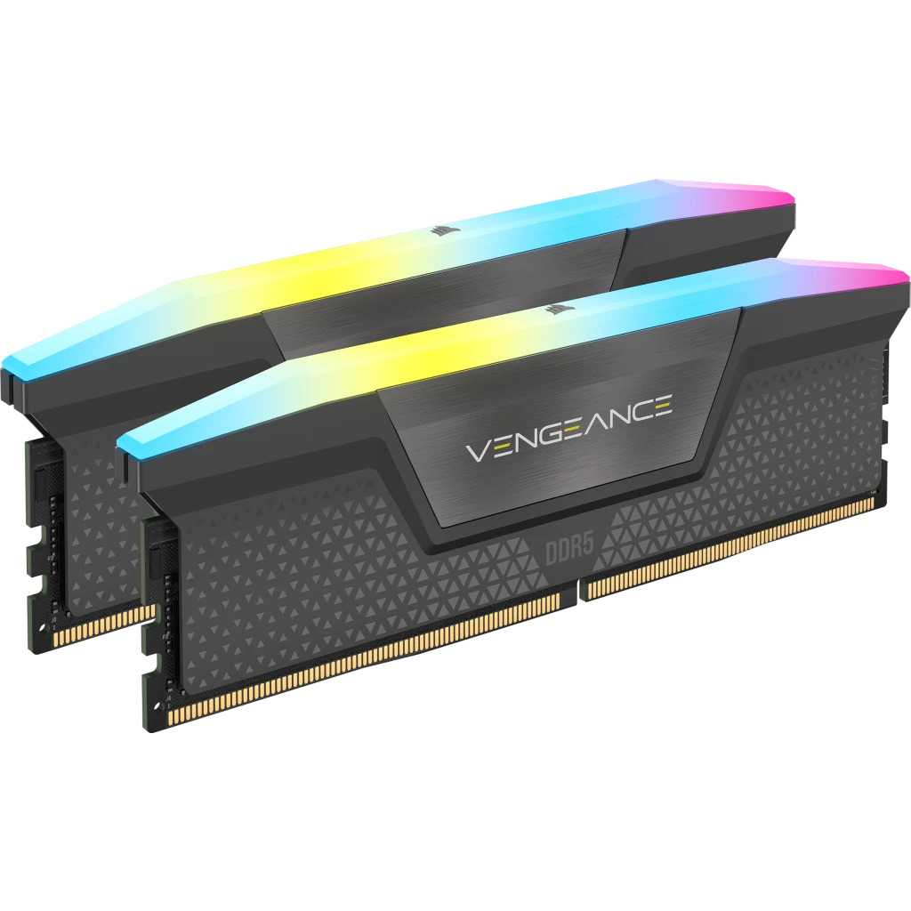 Corsair - Corsair Kit 32GB (2 x 16GB) DDR5 5600MHz Vengeance RGB EXPO Black CL36