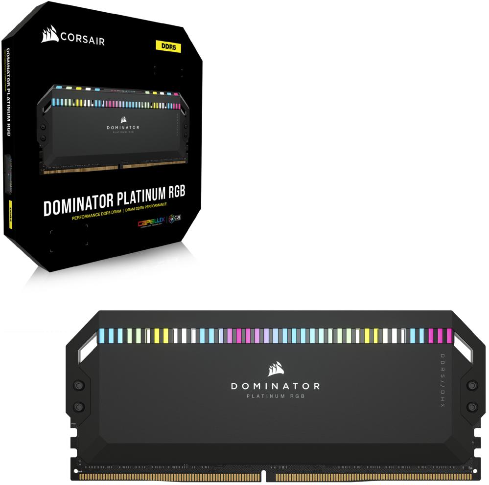Corsair - Corsair Kit 32GB (2 x 16GB) DDR5 6000MHz Vengeance RGB EXPO Black CL30