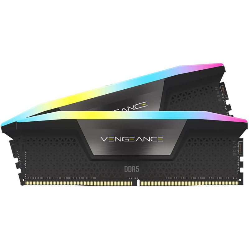 Corsair - Corsair Kit 32GB (2 x 16GB) DDR5 6400MHz Vengeance RGB Black CL36