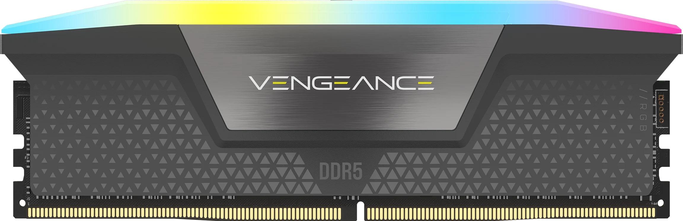 Corsair - Corsair Kit 32GB (2 x 16GB) DDR5 6000MHz Vengeance RGB EXPO Black CL36
