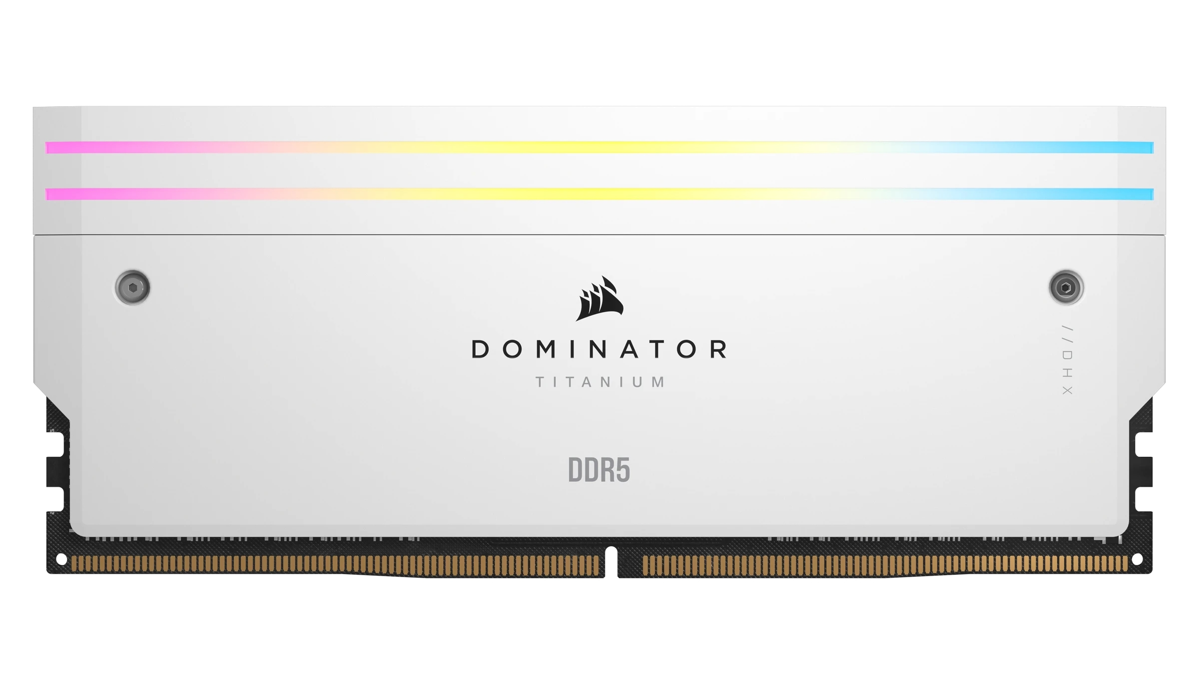 Corsair - Corsair Kit 32GB (2 x 16GB) DDR5 6000MHz Dominator Titanium RGB White CL30