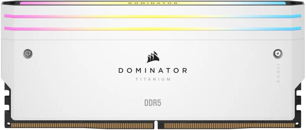 Corsair - Corsair Kit 32GB (2 x 16GB) DDR5 7000MHz Dominator Titanium RGB White CL34