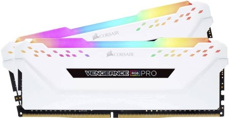 Corsair - Corsair Kit 16GB (2 x 8GB) DDR4 3200MHz Vengeance Pro RGB White CL16