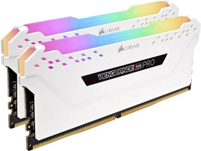 Corsair - Corsair Kit 16GB (2 x 8GB) DDR4 3200MHz Vengeance Pro RGB White CL16