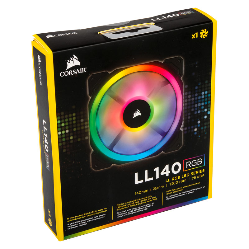 Corsair - Ventilador Corsair LL140 High Performance PWM RGB 140mm