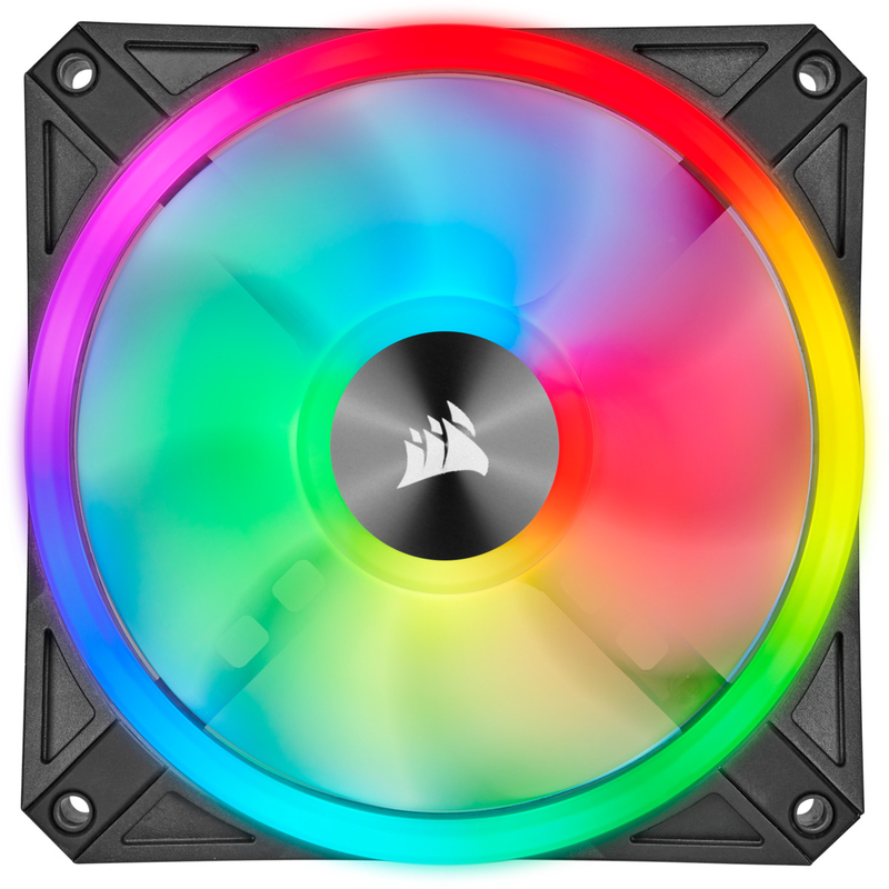 Corsair - Ventilador Corsair iCUE QL120 RGB PWM Negro 120mm