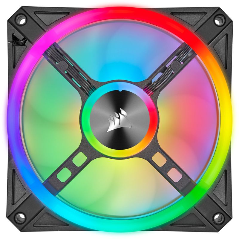 Corsair - Ventilador Corsair iCUE QL120 RGB PWM Negro 120mm