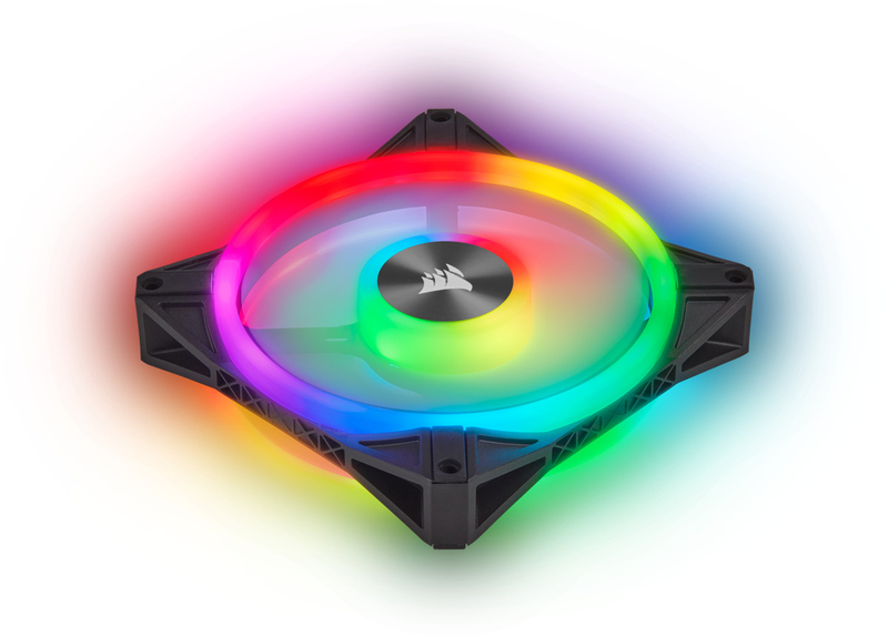 Corsair - Ventilador Corsair iCUE QL120 RGB PWM Negro 120mm