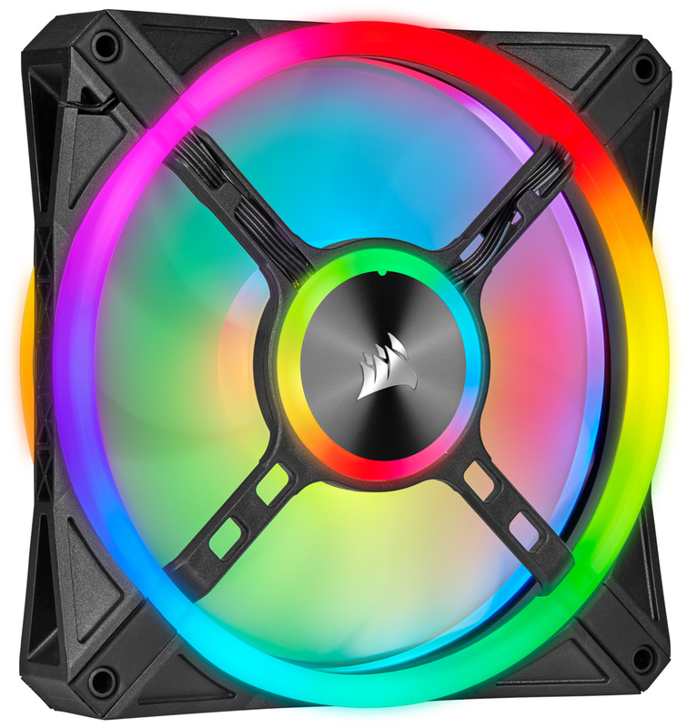 Corsair - Ventilador Corsair iCUE QL140 RGB PWM Negro 140mm