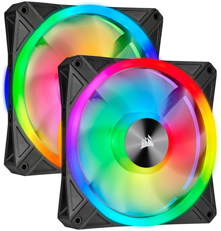 Corsair - Ventilador Corsair iCUE QL140 RGB PWM Negro 140mm