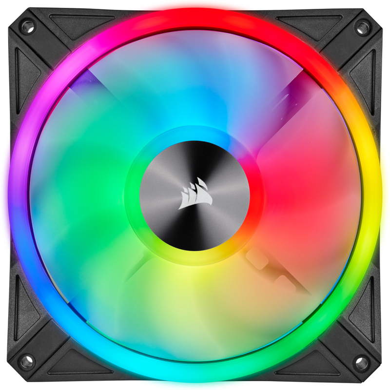 Corsair - Ventilador Corsair iCUE QL140 RGB PWM Negro 140mm