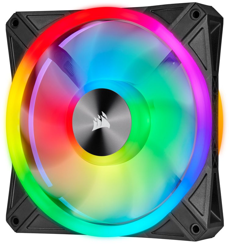 Corsair - Ventilador Corsair iCUE QL140 RGB PWM Negro 140mm