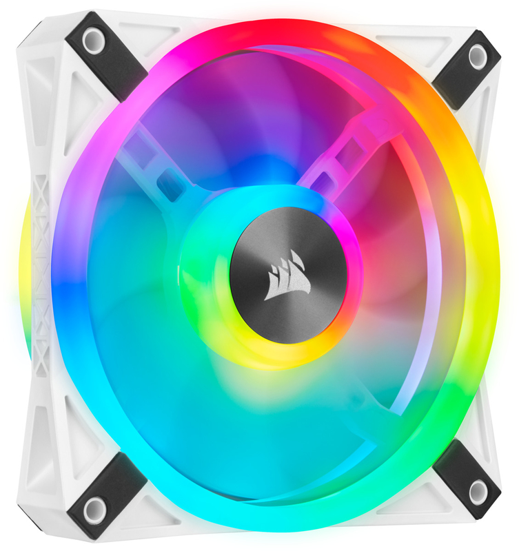 Corsair - Ventilador Corsair iCUE QL120 RGB PWM Blanco 120mm