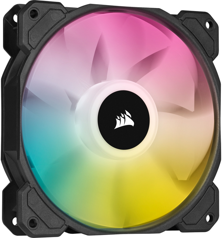 Corsair - Ventilador Corsair iCUE SP120 RGB ELITE PWM 120mm (Pack 3) c/ Lighting Node CORE