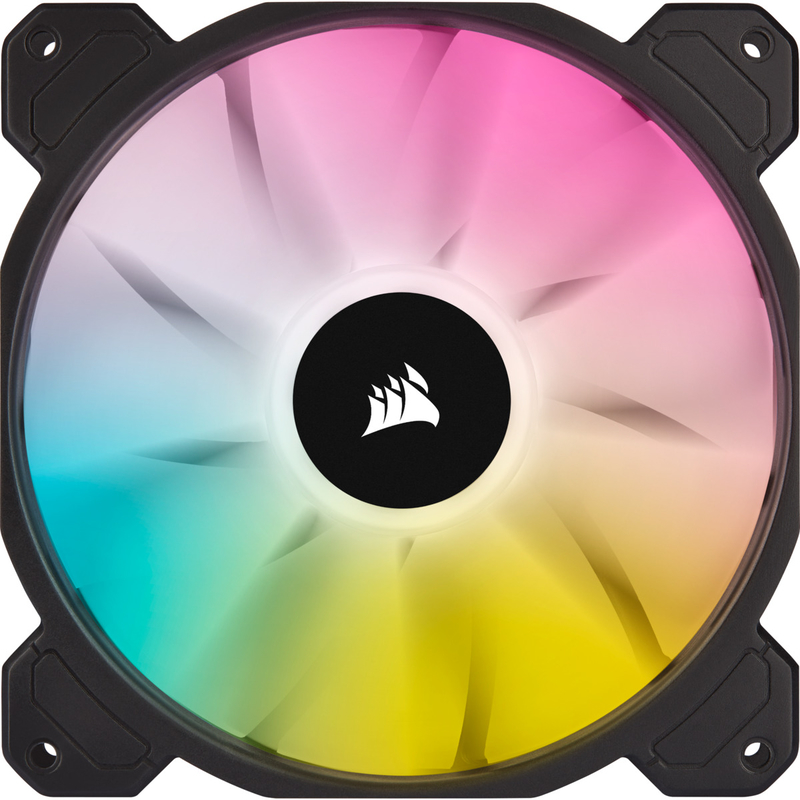 Corsair - Ventilador Corsair iCUE SP140 RGB ELITE PWM 140mm (Pack 2) c/ Lighting Node CORE