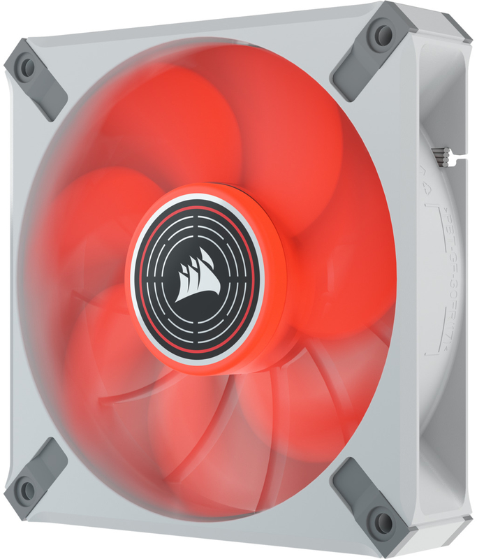 Corsair - Ventilador Corsair ML120 ELITE LED Red Premium PWM Blanco 120mm - Magnetic Levitation Fan