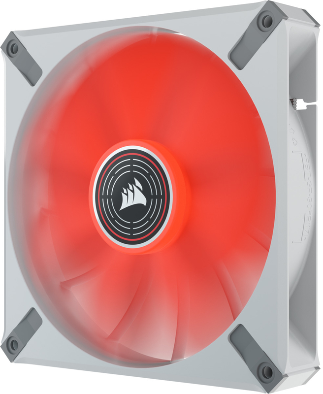 Corsair - Ventilador Corsair ML140 ELITE LED Red Premium PWM Blanco 140mm - Magnetic Levitation Fan
