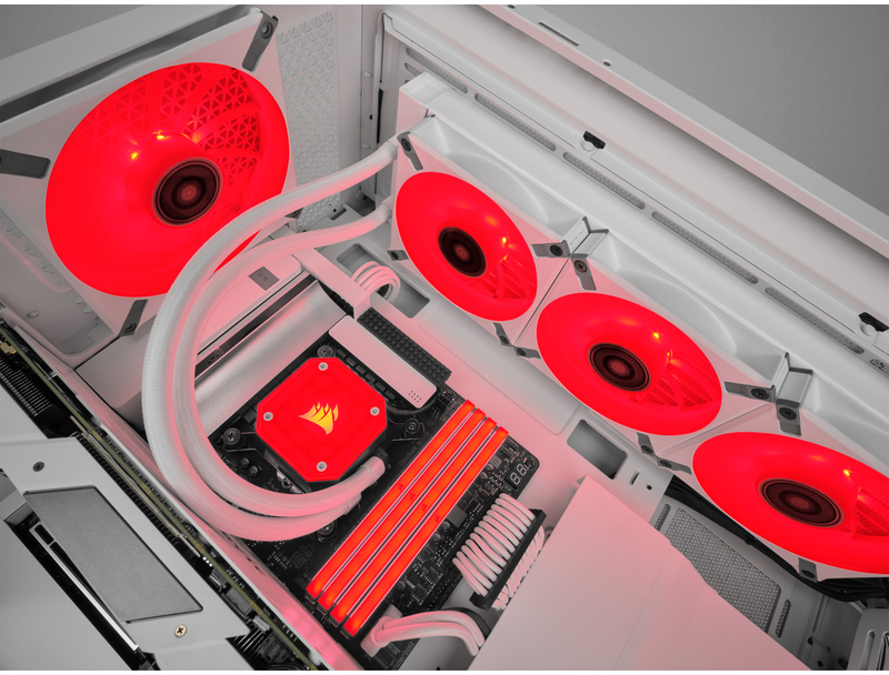 Corsair - Ventilador Corsair ML140 ELITE LED Red Premium PWM Blanco 140mm - Magnetic Levitation Fan