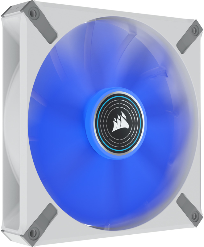 Corsair - Ventilador Corsair ML140 ELITE LED Blue Premium PWM Blanco 140mm - Magnetic Levitation Fan