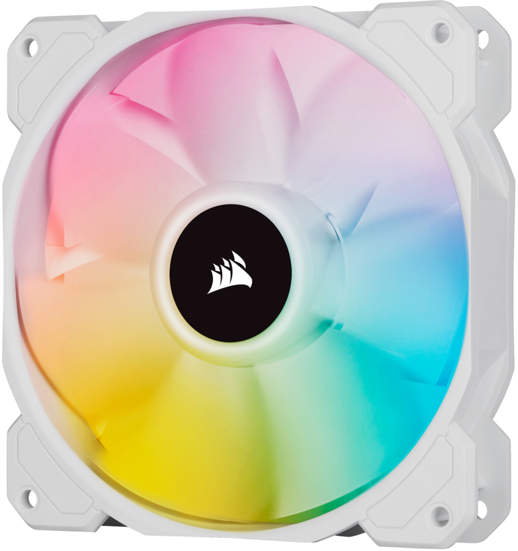 Corsair - Ventilador Corsair iCUE SP120 RGB ELITE PWM Blanco 120MM