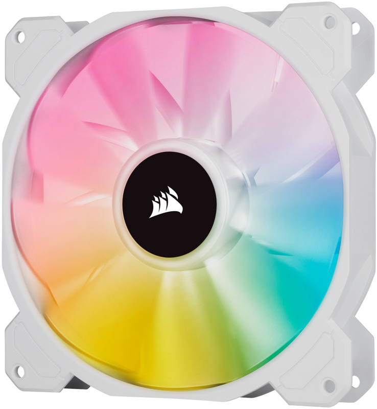 Corsair - Ventilador Corsair iCUE SP140 RGB ELITE PWM Blanco 140MM (Pack 2) c/ Lighting Node CORE