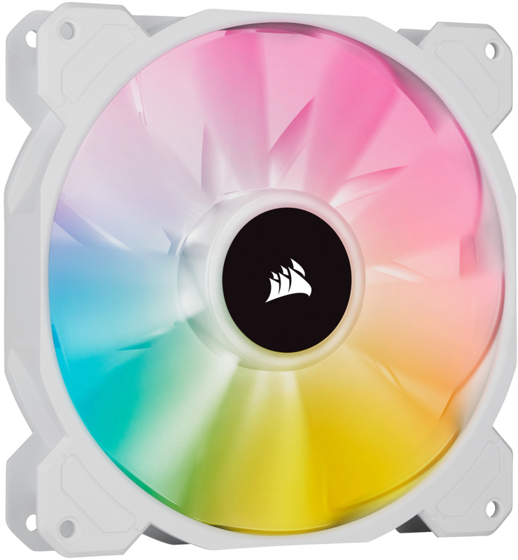 Corsair - Ventilador Corsair iCUE SP140 RGB ELITE PWM Blanco 140MM (Pack 2) c/ Lighting Node CORE