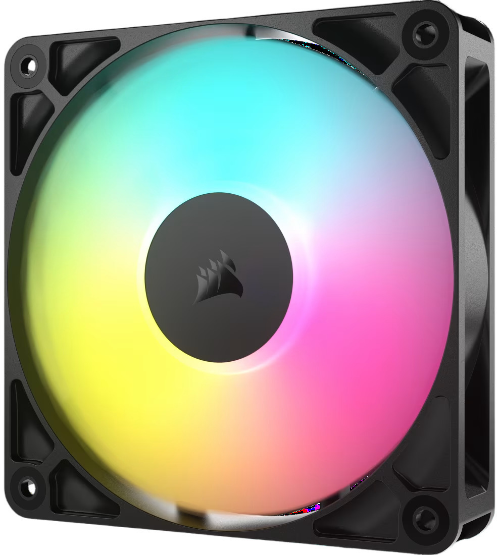 Corsair - Ventilador Corsair RS120-R ARGB Reverse PWM Negro 120mm (Pack 3)