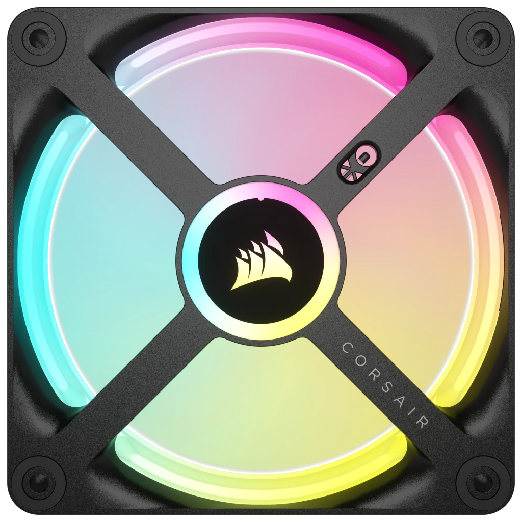 Corsair - Ventilador Corsair iCUE Link QX120 RGB PWM Negro 120mm (Pack 3)