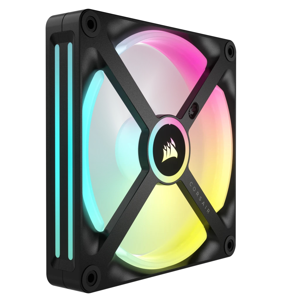 Corsair - Ventilador Corsair iCUE Link QX140 RGB PWM Negro 140mm (Pack 2)