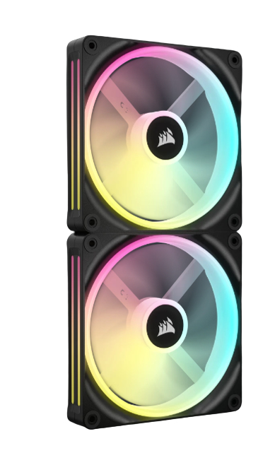 Corsair - Ventilador Corsair iCUE Link QX140 RGB PWM Negro 140mm (Pack 2)