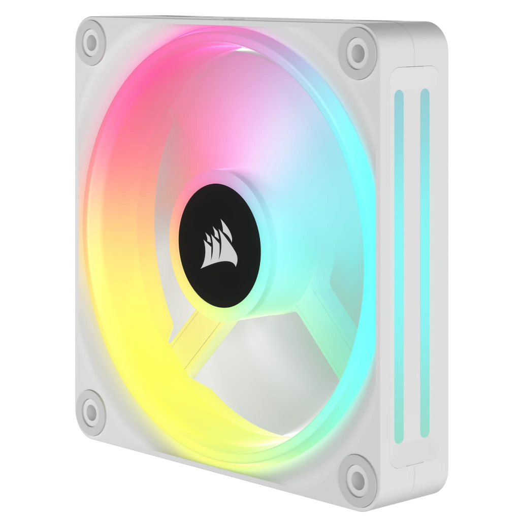 Corsair - Ventilador Corsair iCUE Link QX120 RGB PWM Blanco 120mm (Expansion Kit)