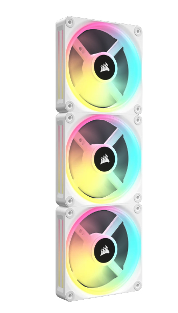 Corsair - Ventilador Corsair iCUE Link QX120 RGB PWM Blanco 120mm (Expansion Kit)