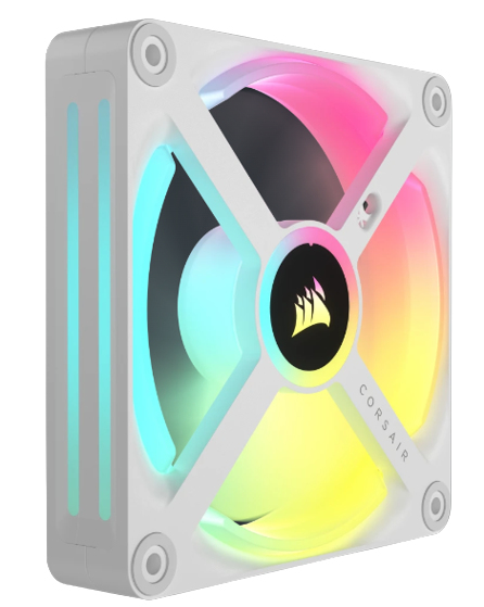 Corsair - Ventilador Corsair iCUE Link QX120 RGB PWM Blanco 120mm (Expansion Kit)